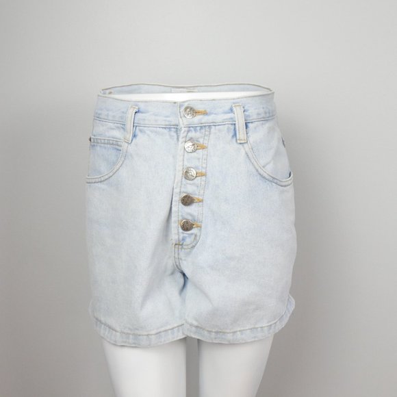 Vintage Denim Republic Light Wash Button Up Fly Jean Denim Vintage Shorts 6 - Picture 4 of 10